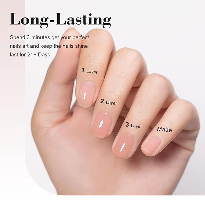RARJSM Nude Gel Polish Pale Rose Pink Neutral Skin Tone Color Sheer Jelly Gel Nail Polish 1PC 15ml Single Bottle Transparent Pink Nail GelPolish Soak off UV LED Cured for Home Salon DIY Manicure