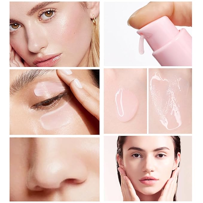 Watermelon Niacinamide Facial Serum,Pore Minimizer & Niacinamide Glow Serum,Makeup Primer,Lightweight Facial Serum & Priming Liquid Highlighter(60ml)