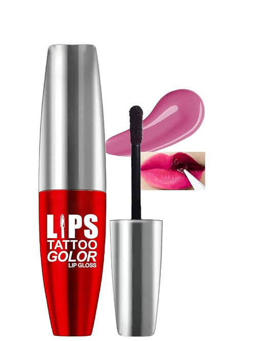 Lip Stain Peel-Off Lip Liner Stain,Long-Lasting Matte Lips Gloss Tattoo,Pink Matte Non-Stick Liptint Highly Pigmented Liquid Lipstick Nude Red Color Transfer-proof Tinted Lipstain Makeup for Women-01