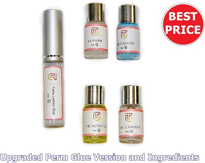 Lash Lift Kit Eyelash, Perming Full Lash Kit All in 1, for Professional Eyelash Lash Extensions, Glue Upgraded Version, Lash Lifts, Lash Curling, Semi-Permanent Curling Perming Wave TUBeauty