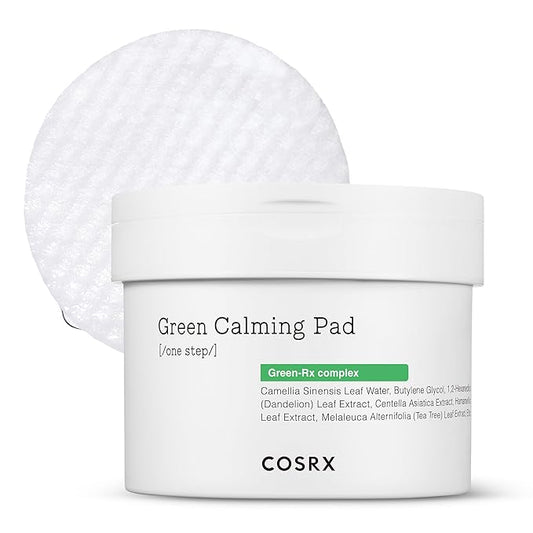 COSRX Green Calming Pads, 70 Sheets, Exfoliating Pads for Sensitive & Irritated Skin, Soothingm Hydrating, Refreshing, Korean Skin Care, Stocking Stuffers, Holiday Gifts,Gifts For Women