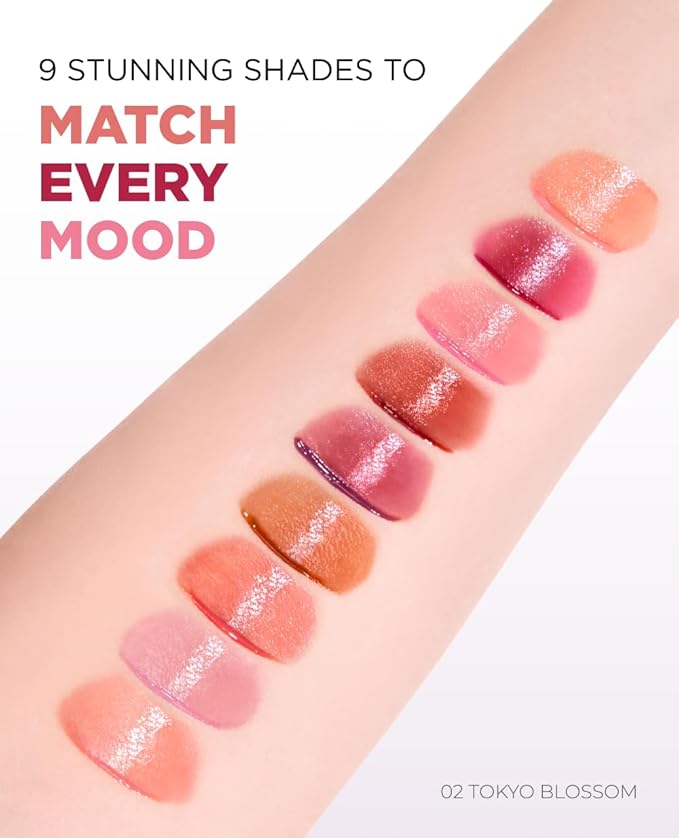 EITHER& Dewy Syrup Tint 02 – Tokyo Blossom | Vibrant & Fresh Color Lip Tint, All-Day Juicy Glow, Smudge-Proof, Hydrating, Long-Lasting, Non-Sticky Formula (4.3g)