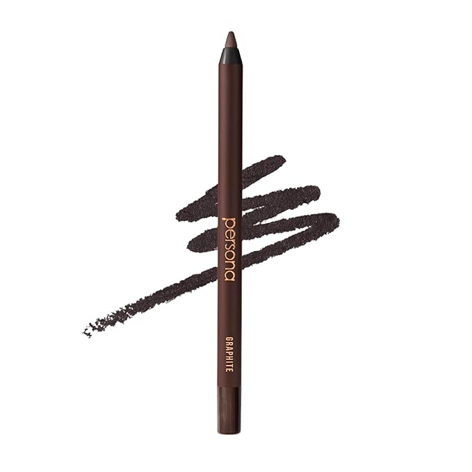 PERSONA 24HR Waterproof Eyeliner | Creamy, Smudgeable Pencil for Lash Line & Waterline | All-Day to All-Night Wear | Vegan, Cruelty-Free, Paraben-Free | Made in USA, Graphite