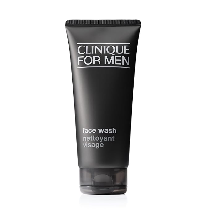 Clinique For Men Face Wash For Normal To Dry Skin Types | Mild Facial Cleanser | With Aloe Vera + Sucrose | Cleanses + Refreshes, 6.7 Fl Oz