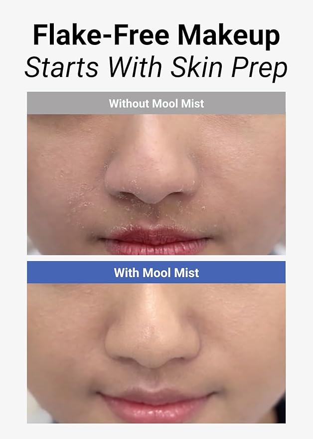JUNG SAEM MOOL Essential Mool Micro Fitting Face Mist 1.86 Fl Oz, Ultra-Fine Hydrating Makeup Setting Spray with Thermal Spring Water, Long-Lasting Fixing Power Dewy Glow Primer, Korean Face Mist