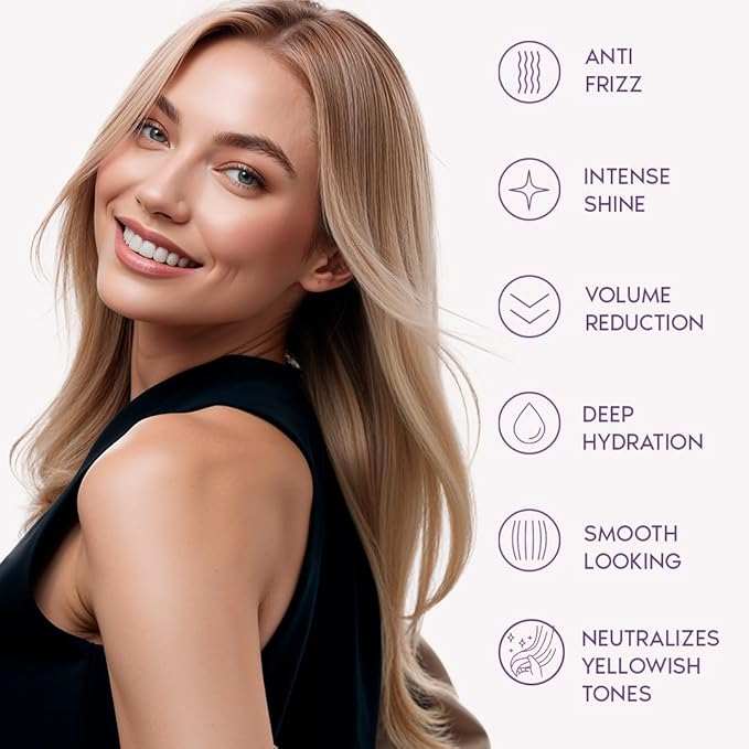 I Belli Capelli Ravenna Hair Straightening Kit – Blond Hair B-tox & Aloe Vera Mask – Anti-Frizz, Intense Hydration & Shine – Formaldehyde-Free B-otox Hair Treament For Blond Hair (2-Pack)