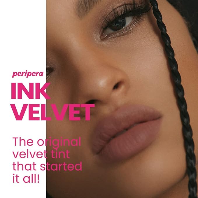 Peripera Ink the Velvet Lip Tint - High Pigment Color, Longwear, Weightless, Gluten-Free, Paraben-Free (029 COCOA NUDE)