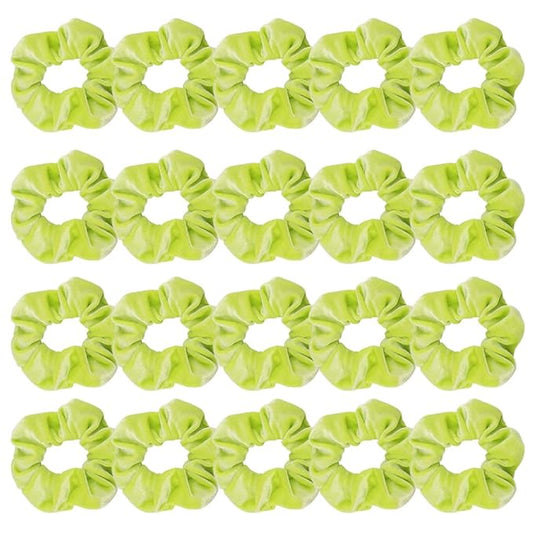 Didder 20 Pcs Light Green Velvet Scrunchies, Soft Elastic Hair Ties for Women Girls, Hair Accessories