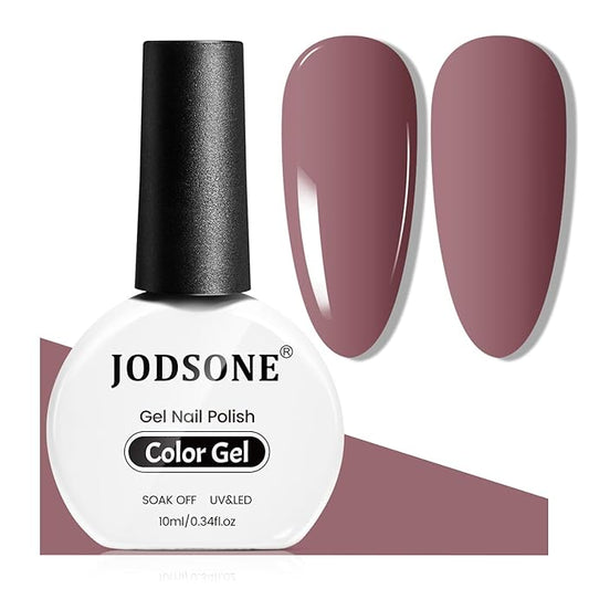 JODSONE Nude Brown Gel Nail Polish 10ml Gel Polish Chocolate Milk Nail Color Long-Lasting Chip-Resistant Professional Finish Easy to Apply Need U V Lamp Curing