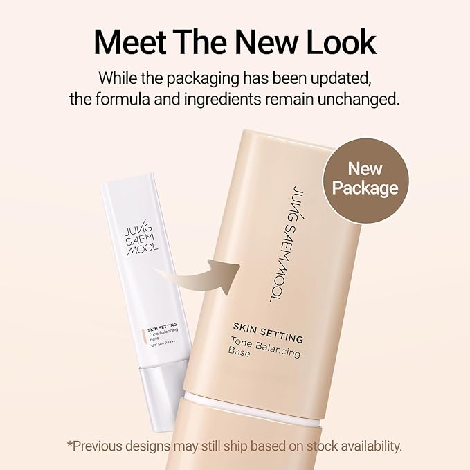 JUNG SAEM MOOL Skin Setting Tone Balancing Base 1.35 Fl Oz, Natural Expression & Pore Blurring Makeup Primer, Hydrating K-Beauty Foundation Base for a Flawless Bare-Face Look, Korean Makeup