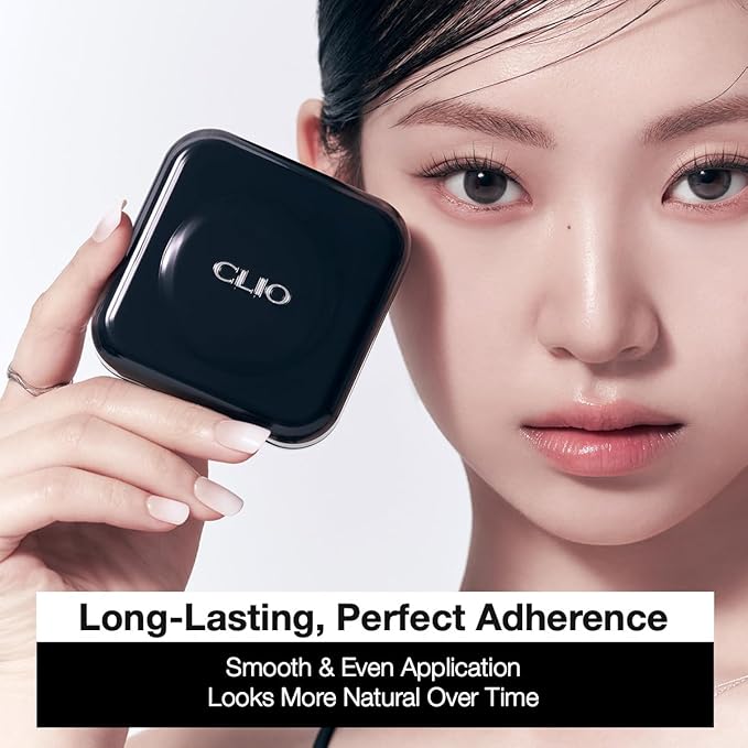 CLIO Kill Cover Founwear Cushion Foundation, Flawless Full Coverage with Matte Finish, Covering Pigmentation and Blemish, Long-Lasting, Creamy Lightweight Texture, Korean Cushion (21N LINEN)