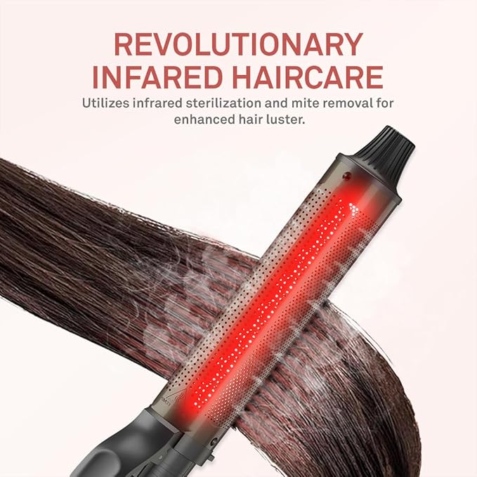 Caliber Lumina Heat Professional Infrared Curling Iron with Digital Temperature Control, 3 Sizes (1-1/8 inch (28mm))