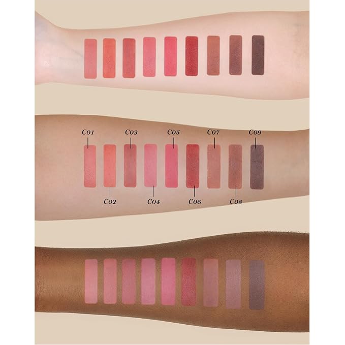 Flower Knows Little Angel Matte Lipstick,Super Soft & Ultra Silky Lip Mud Stick,Long Lasting & Moisturizing Vegan Lip Makeup for Girls&Women,Velvety Nude Peachy Finish(C03 Radiant Seraph)