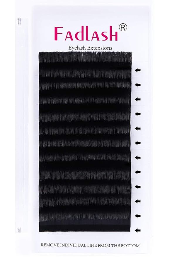 FADLASH Eyelash Volume Extensions 0.07-D Curl 22mm Self-Fanning Lashes Easy Fan Volume Rapid Blooming Lashes
