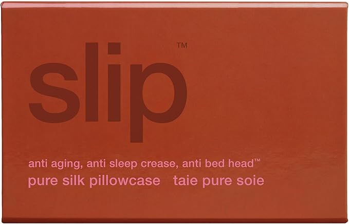 slip The Original Queen Pure Silk Pillow Case - 100% Pure 22 Momme Mulberry Silk - Queen Size Standard Pillow Case - Anti-Aging, Anti-BedHead, Anti-Sleep Crease, Poppy (20" x 30")