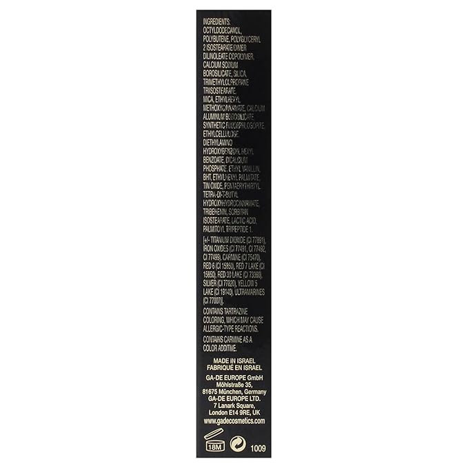 GA-DE Crystal Lights Lip Gloss, 525 - Enriched with Light-Reflecting Crystal Pearls - Smooth Silky, Rich Color - Moisturizes and Adds Shine - 0.2 oz