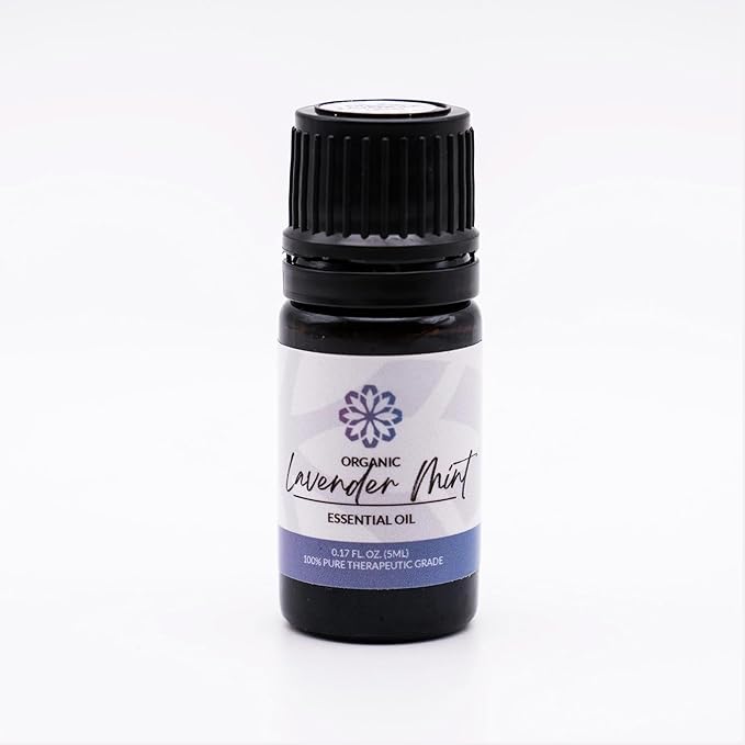 Essence Lavander Mint Essential Oil – 100% Pure & Therapeutic Grade – Perfect for Aromatherapy, Diffusers & Recharging Essence Nasal Diffuser Rings – Natural Stress & Mood Support (5mL)