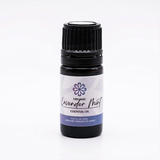 Essence Lavander Mint Essential Oil – 100% Pure & Therapeutic Grade – Perfect for Aromatherapy, Diffusers & Recharging Essence Nasal Diffuser Rings – Natural Stress & Mood Support (5mL)