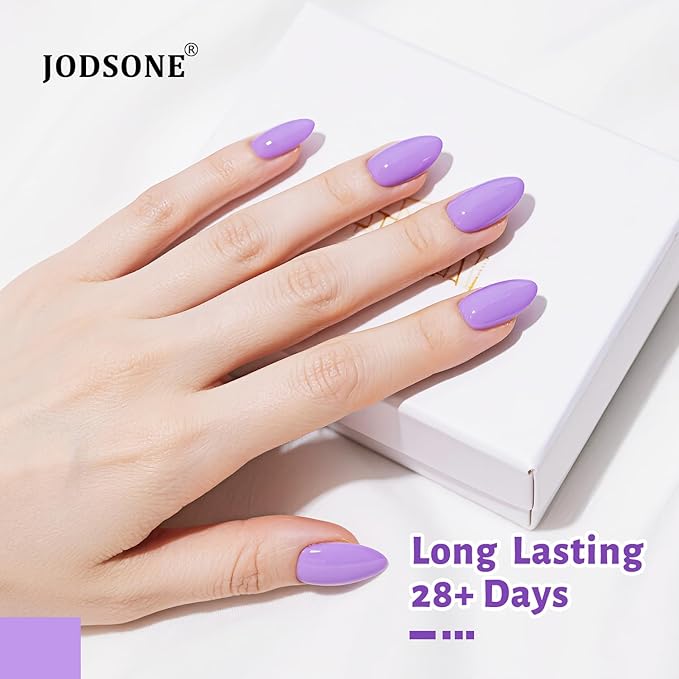 JODSONE Purple Gel Nail Polish 10ml Gel Polish Rich Purple Nail Color Professional Finish Long-Lasting Chip-Resistant Easy Application Low Odor Need U V Lamp Curing