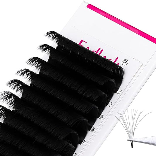 Lash Extension DD Curl Easy Fan Volume Lashes Self Fanning Eyelash Extensions Easy Blooming Lash Extensions 8-30mm Supplies (0.03-DD, 20-25mm)
