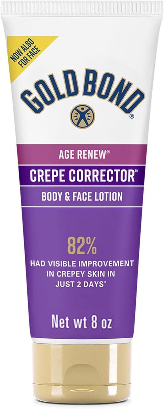 Gold Bond Age Renew Crepe Corrector Body Lotion, Replenishing & Smoothing Formula, Crepe Corrector Body Lotion, 8 oz
