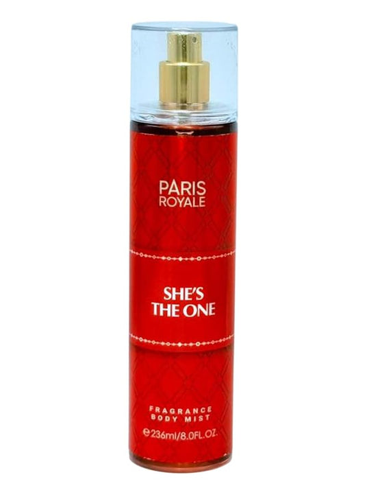 Paris Royal She's the One Body Mist for Women, 8 Fl Oz - Romantic & Irresistible Fragrance - Alluring Signature Body Spray (She's the One)