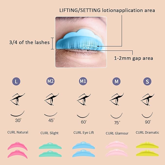Libeauty Lash Lift and Color Kit Brow Lamination Kit with Black Color Quick Lifting Perming & Voluminous Coloring with Complete Tools DIY Eyelash Perm Use at Home & Salon Supplies