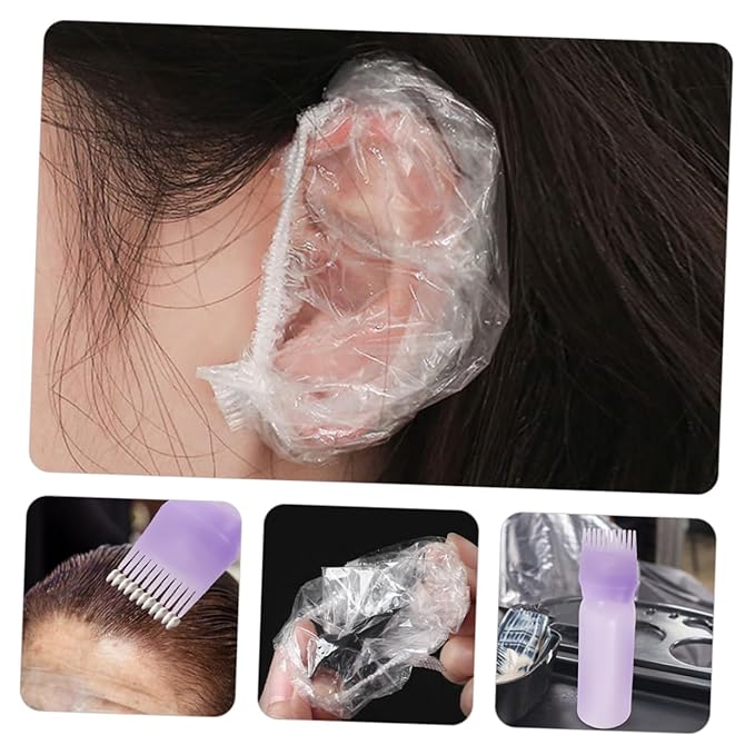 ASAKKURA Professional Hair Coloring Kit Hair Dyeing Tool Applicator Gloves Earmuffs for Home Salon