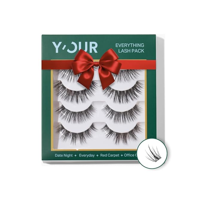 Y’OUR Everything Eye Lashes Clusters | Reusable Lash Cluster Comfortable for 4–7 Day Wear | Lightweight, Easy-to-use, Cruelty-Free | Salon-Quality DIY Lash Extensions at Home for Every Eye