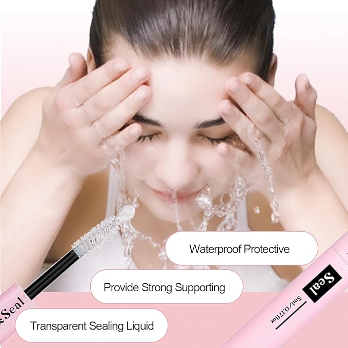 Lash Bond and Seal Kit 3Pcs DIY Lash Extension with Waterproof Lashe Cluster Glue 72h Hold and Seal Lash Remover Tweezers for Eyelash Extensions Beginners Self Use at Home