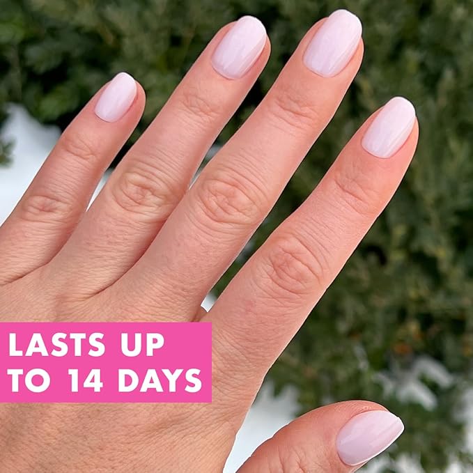 Olive & June Instant Mani Press-On Nails | (Glue) Extra Short, Round 42 Fake Nails, 21 Sizes | Non-Toxic, Long-Lasting Recycled Materials Realistic Look | Salon-Quality at Home | Strawberry Scone