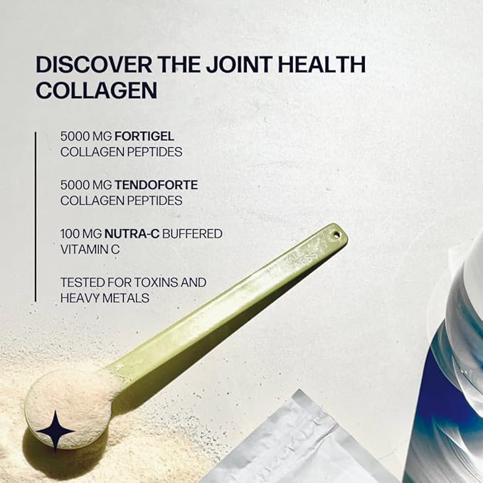 Sparkle Wellness FORTIGEL & TENDOFORTE Collagen Peptides | Collagen Powder with Calcium Ascorbate Vitamin C to Support Joint Mobility, Tendon & Ligament Health | Joint Boost (Chocolate) [30-Serves]