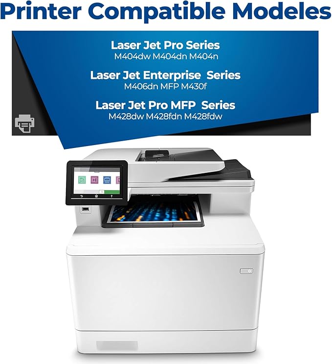 58A Toner Cartridge Black Laser Jet Pro M404dw Enterprise M406dn Compatible for HP 58A CF258A Toner Cartridges Replacement Pro M404dw M406dn M404dn M404n MFP M430f M428dw M428fdn fdw Printer(2 Black)