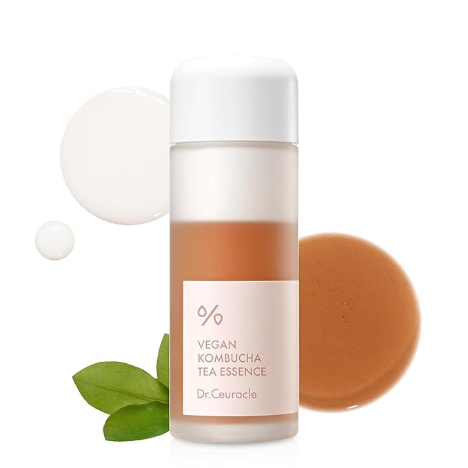 Dr.Ceuracle Vegan Kombucha Tea Essence - Hydrating Milky Toner with Kombucha Tea Extract, Centella Asiatica, Ceramide, Korean Skincare Essence (150 ml / 5.07 fl. oz.)