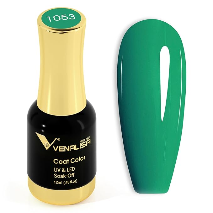 VENALISA Green Gel Nail Polish 1 Pcs 12ml Leaves Green Color Gel Polish Soak Off UV Salon Manicure DIY at Home Nail Art For Girls Women