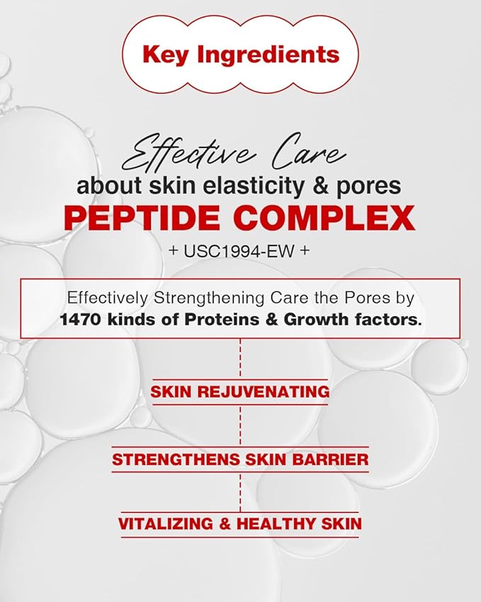 CELL FACTORY Pore Clear Toner Pad - Vegan, Skin Safety Tested, Peptides 60,000ppm, Retexturizing, Sebum Control, Pore Tightening, Mild Exfoliating & Calming - Italian V-Label Certified, 60 Pads