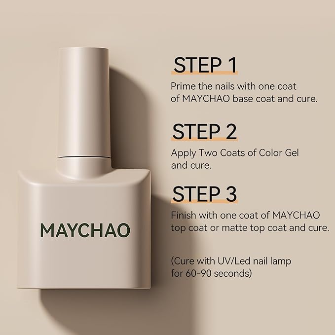 MAYCHAO 15ML Ultra Marine Gel Nail Polish 1Pc Blue Gel Polish Soak Off UV LED Nail Polish Nail Art Starter Manicure Salon DIY at Home, 0.5 OZ