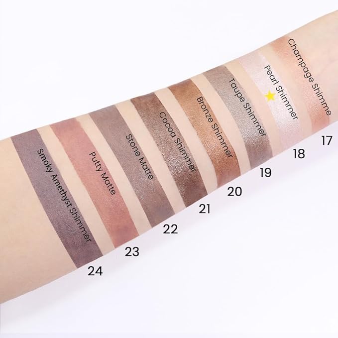 evpct 2Pcs Cream Eyeshadow Sticks Set for Eyes Waterproof, Pearl Shimmer Matte Eye shadow Stick Pencil Pen Bulk sombras en crema para ojos 18+18