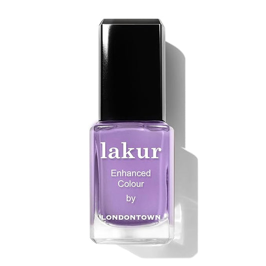 LONDONTOWN lakur Nail Polish - Chip-Resistant, Non-Toxic, Conditions & Hydrates Nails | Glossy Psychedelic Purple, Road Trip, .40 fl oz