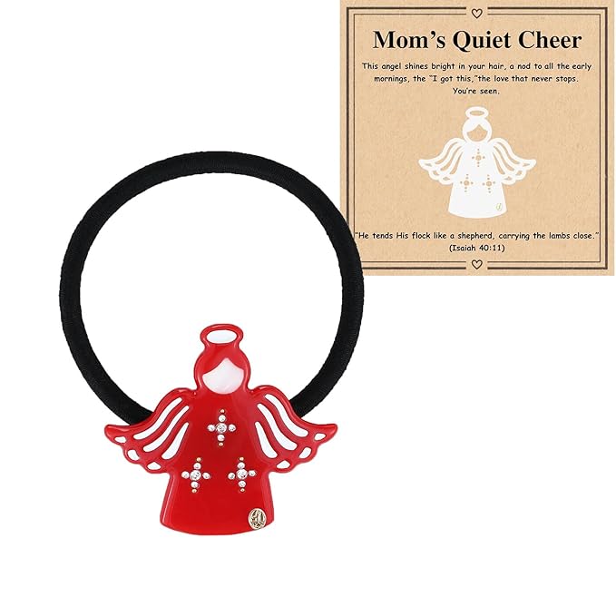 Gifts for Mom Wife Birthday Unique, Premium Acetate French HairTies for Women, Wedding Gift for Mother of the Bride, Christian Warm Gifts CHRISTMAS Stocking Stuffer With Gift Box