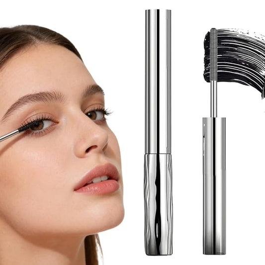 Iron Wand Mascara, 2026 New Tubular Eyelash Primer, 3D WaterproofLong Curling Mascara, Natural And Non-Smudged Eyelash Primer (Black)