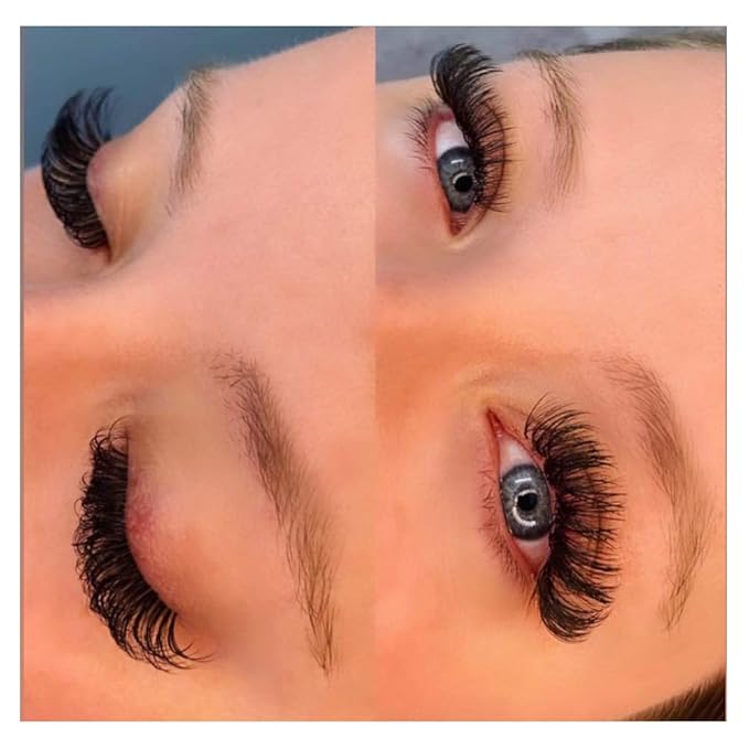FADLASH Easy Fan Volume Lash Extensions D Curl Volume Fans 8-20mm Length Self Fanning Eyelash Extensions 3D~10D 0.05 0.07mm Eye Lash (0.05-D, Mix 8-14mm)
