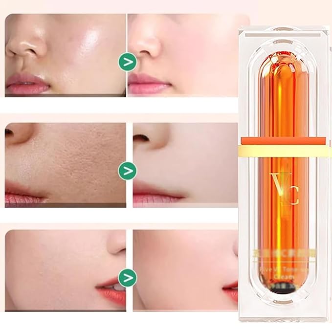 Japanese Vitamin C Makeup Tone Up Cream,Korean Moisturizing Tone-Up Cream,Long-Lasting Hydrating For All Skin Type Face Serum (4pcs)