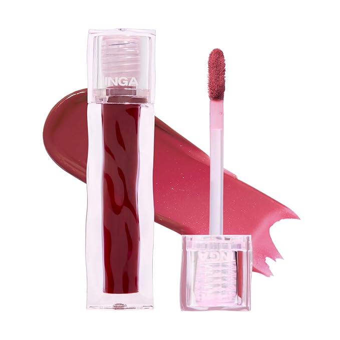 INGA Blurring Velvet Matte Lip Tint - Soft-Blur Matte Finish, Waterproof, Transfer-Proof, Long-Lasting Lip Stain, Lightweight Buildable Color with Hydrating Comfort (ELFIN BERRY)