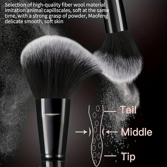 51Pcs Black Makeup Brushes Set Professional Makeup Kit Multi-functional Makeup Tool Set with Facial Makeup Accessories, Foundation Makeup Brush Kit Eye and Face Make up Brushes & Tools