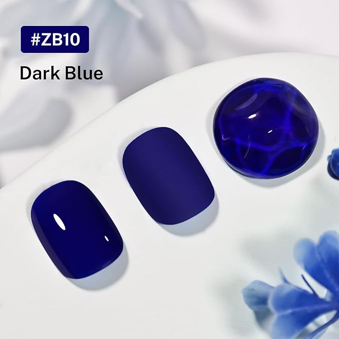 OpenLive 16.5ml Dark Blue Nail Polish Large Volume Quick Dry Nail Polish, Long Lasting Shine, Fingernail Toenail Nail Art DIY Home Travel Nail Art Gift