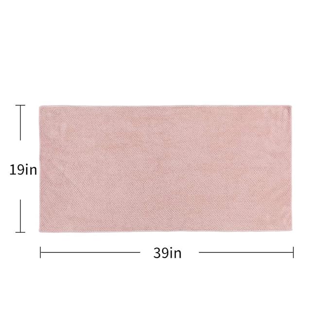 Laojbaba Microfiber Hair Towel Quick Dry Hair Towel Hair Drying Towels Suitable for All Kinds of Hair Ultra Absorbent Long and Thick Hair 19X39inch Blue (1pcs)