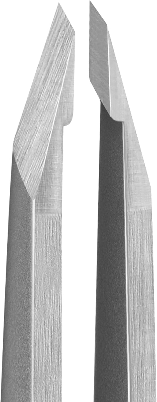 NILIYA Eyebrow Tweezers for Women Facial Hair, Precision Stainless Steel Slant Tweezers, Sharp Eyebrow Plucker for Remove Hair and Blackhead, With Travel Case