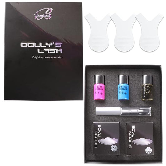 Dolly's Lash Beauticom Lift Eyelash Wave Lotion Perm Kit - for Professional Curling, Perming, Lifting