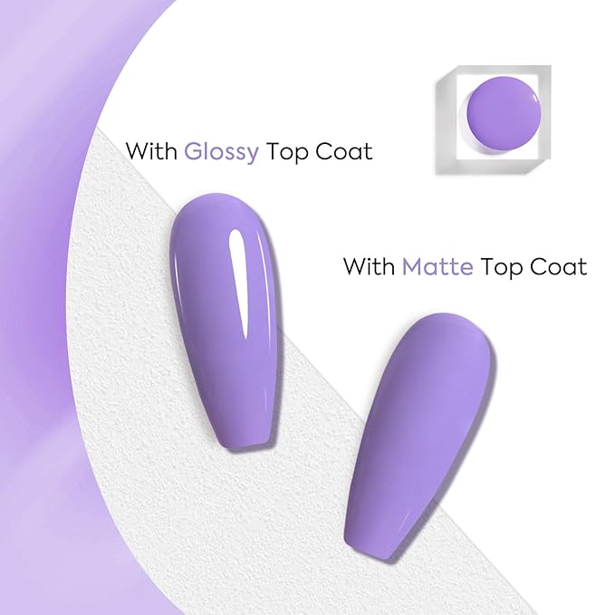 VENALISA Purple Gel Nail Polish 1 Pcs 12ml Purple Color Gel Polish Soak Off UV Salon Manicure DIY at Home Nail Art For Girls Women